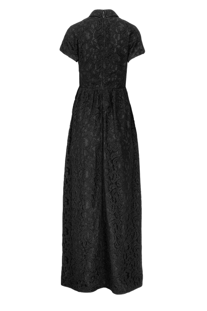 Carven Size 36 Short Sleeve Lace Maxi Dress