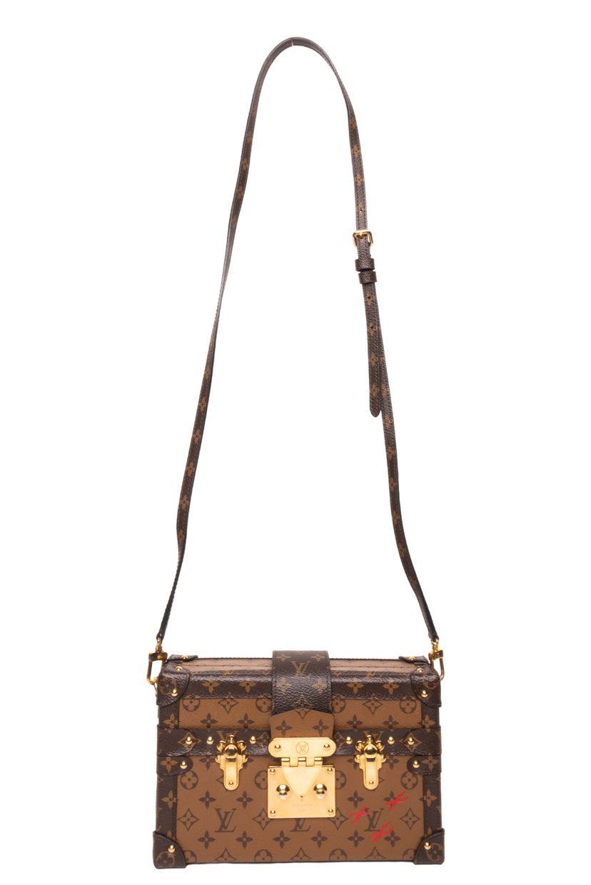 Louis Vuitton 2018 Monogram Reverse Canvas Petite Malle Crossbody