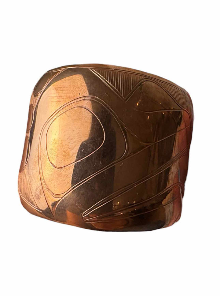 Colby Gates Indigenous Carved Copper Bracelet