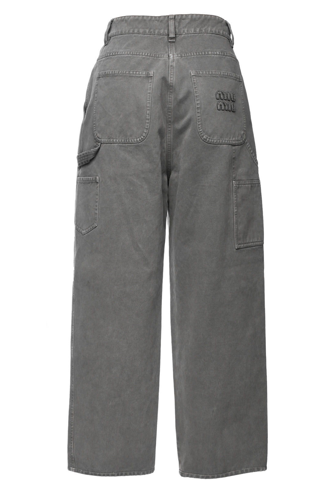 Miu Miu Size 0 2023 Back Logo Light Denim Jeans
