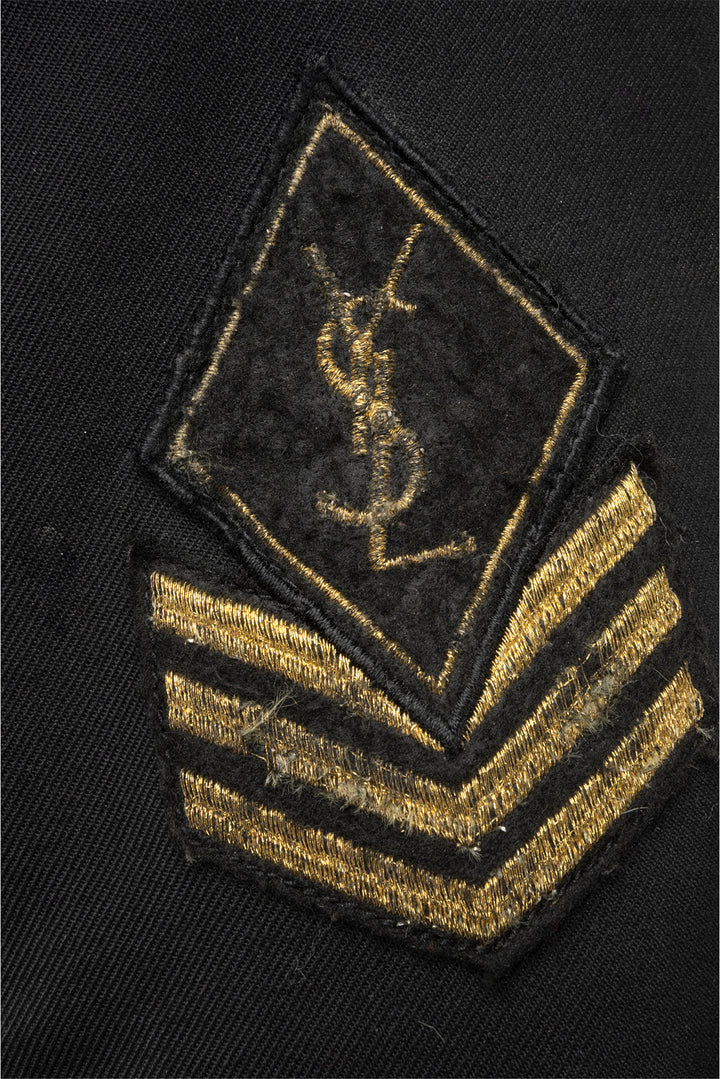 Saint Laurent Size 40 2016 Cropped Raw Edge Double Breasted Blazer