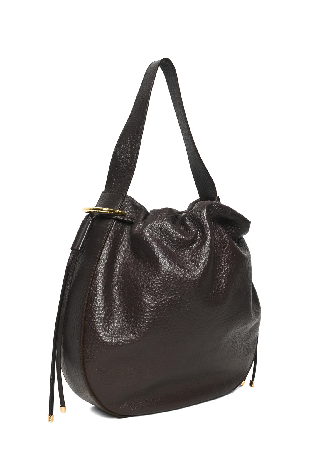 Ulla Johnson Tilda Ruched Leather Hobo