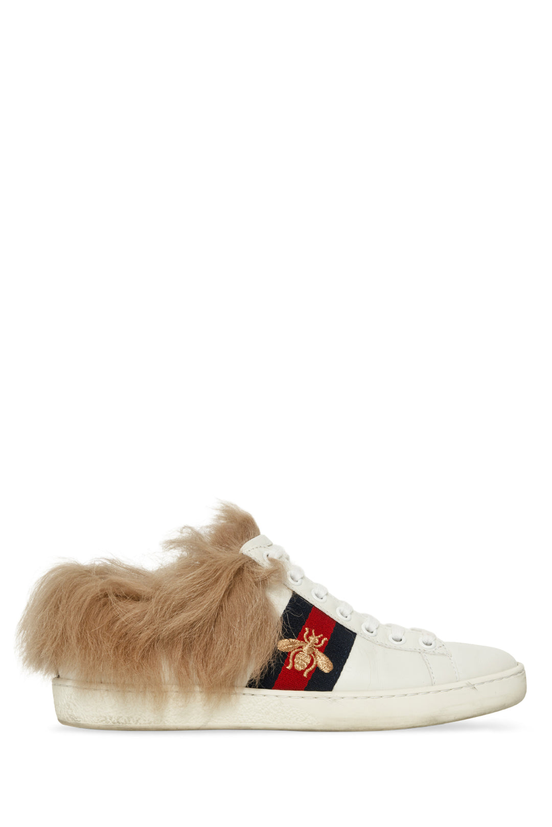 Gucci Size 35 Ace Fur Sneaker