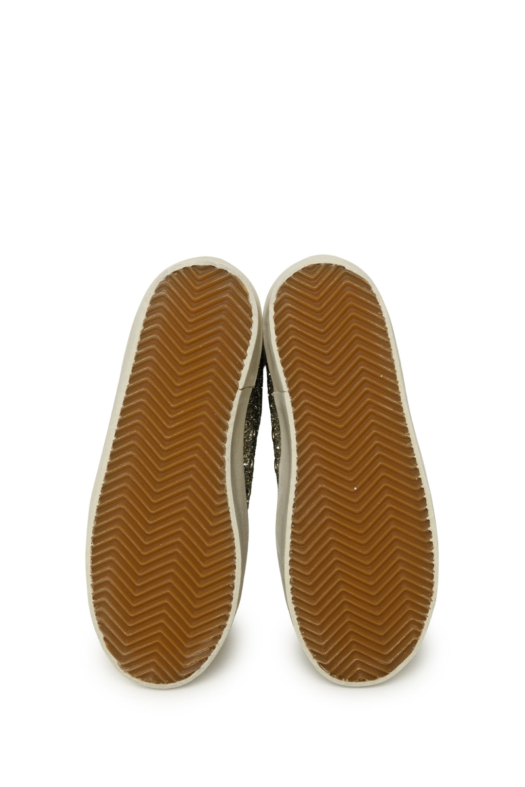 Golden Goose Size 35 Hi Star Glitter & Suede Sneaker