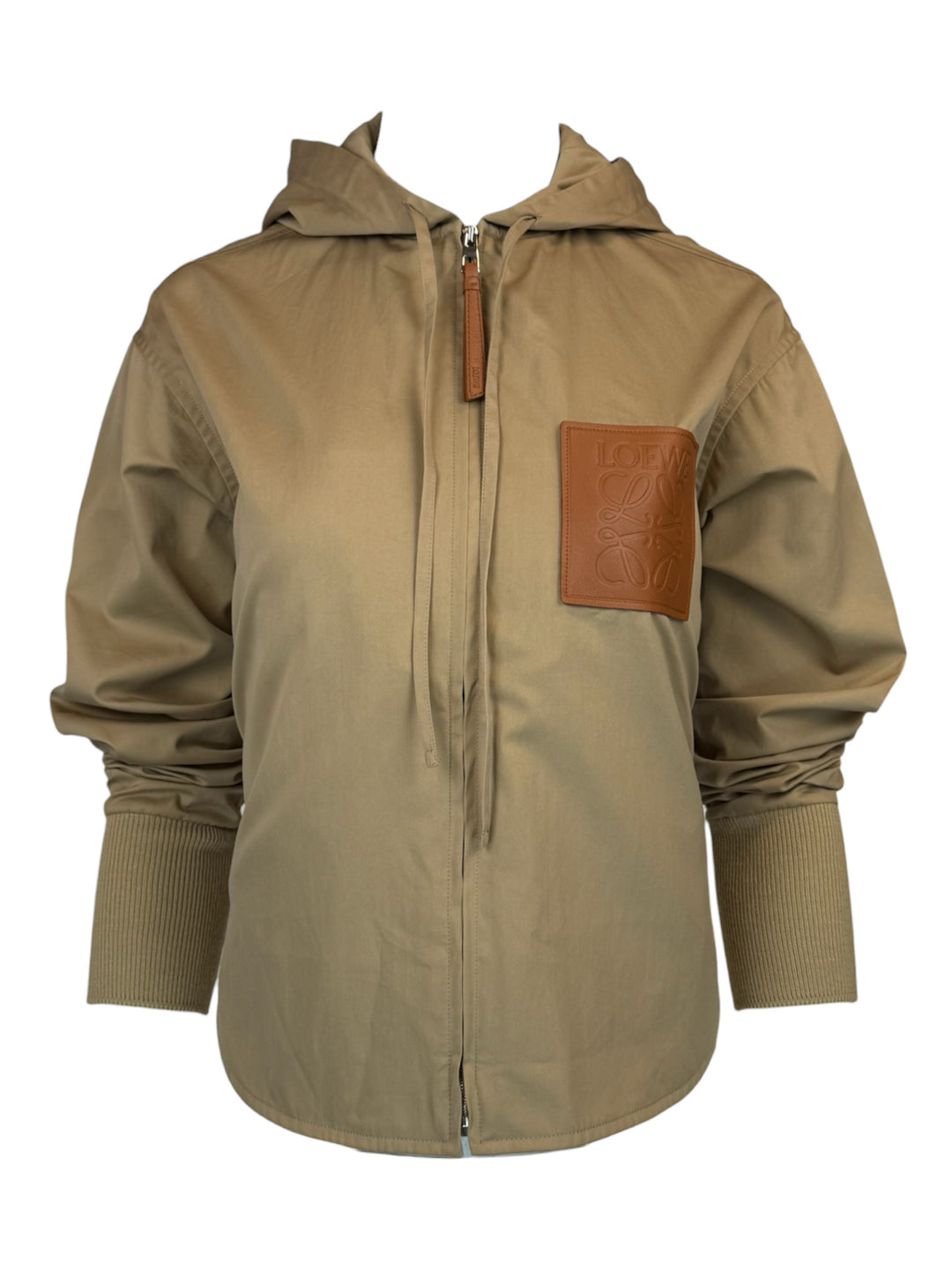 Loewe Size 34 Anagram Cropped Zip-up Hoodie