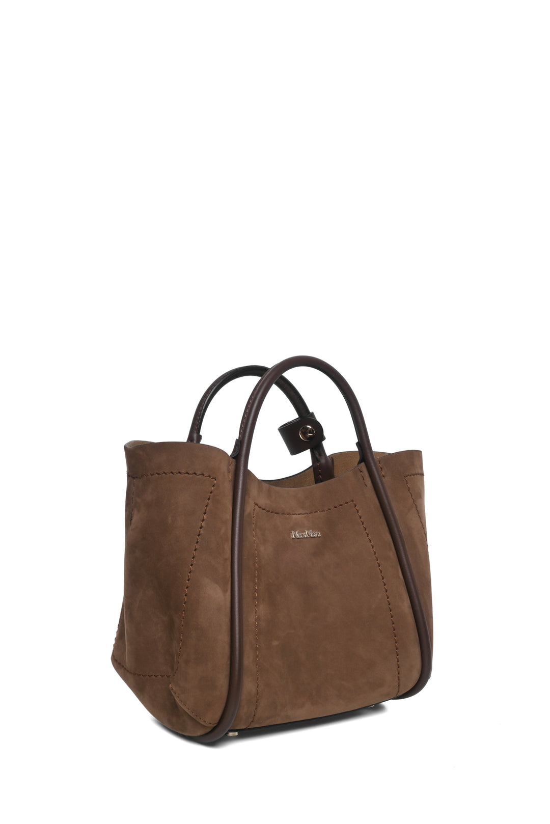 Maxmara Extra Small Nubuck Leather Marine Bag
