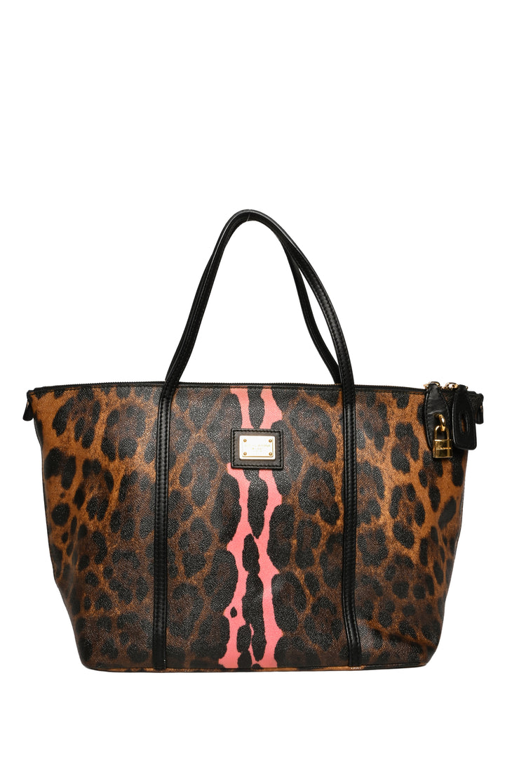 Dolce & Gabbana Leopard Print Tote