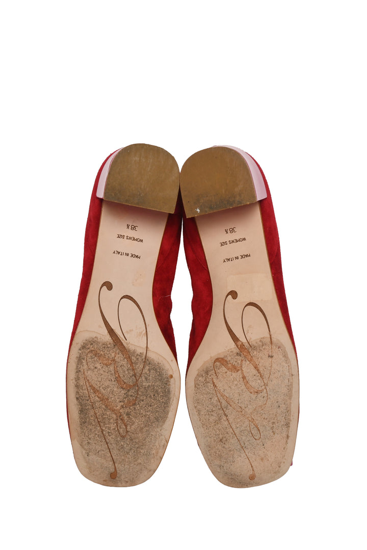 Roger Vivier Size 38.5 Suede Belle Vivier Pumps