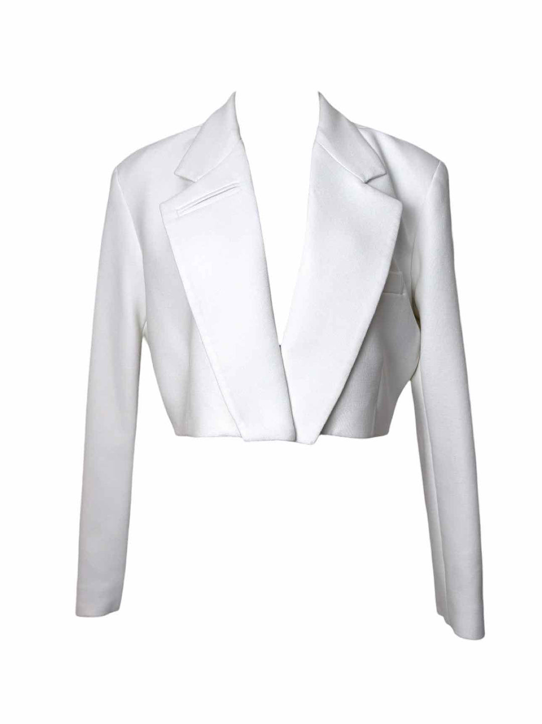 Smythe Size L Poly Cropped  Blazer