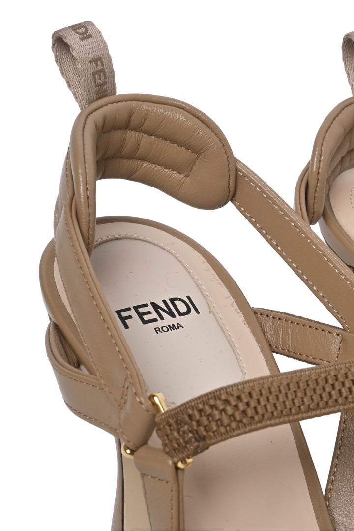Fendi Size 36 Colibri Lite Leather Medium Heeled Slingback Pumps