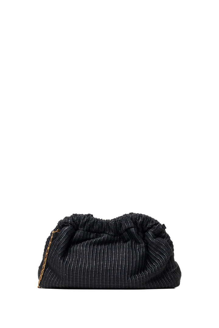Mansur Gavriel Raffia Mini Cloud Clutch