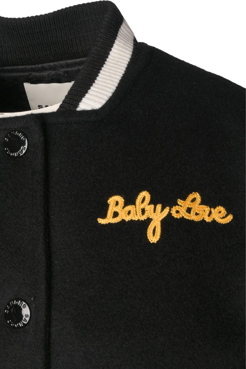 Sandro Size 34 Wool & Leather Jacket