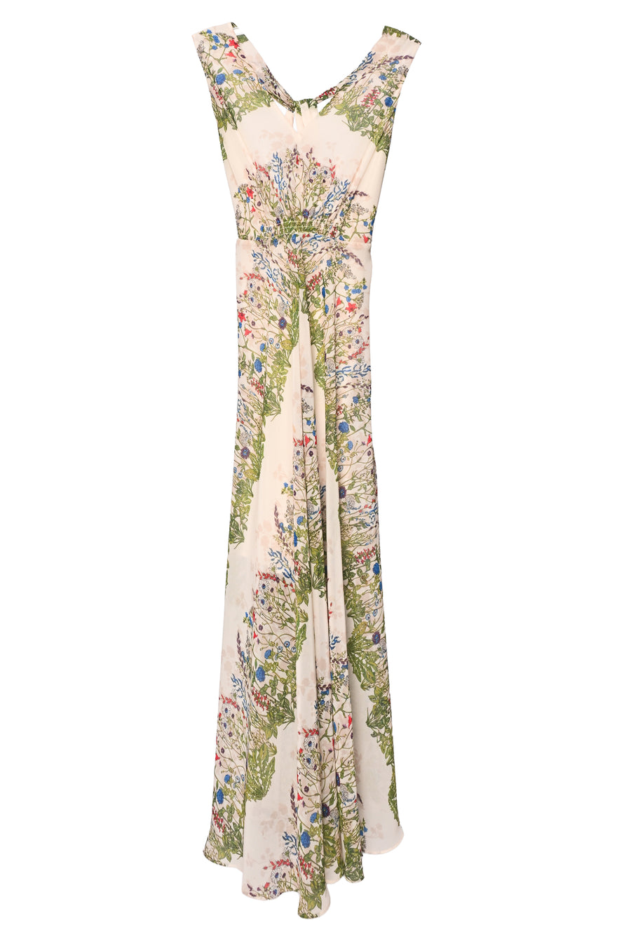 maje Size S Twist Back Floral Crepe De Chine Maxi Dress - Luxury Used Designer Dresses maje Size S Twist Back Floral Crepe De Chine Maxi Dress - Luxury Used Designer Dresses