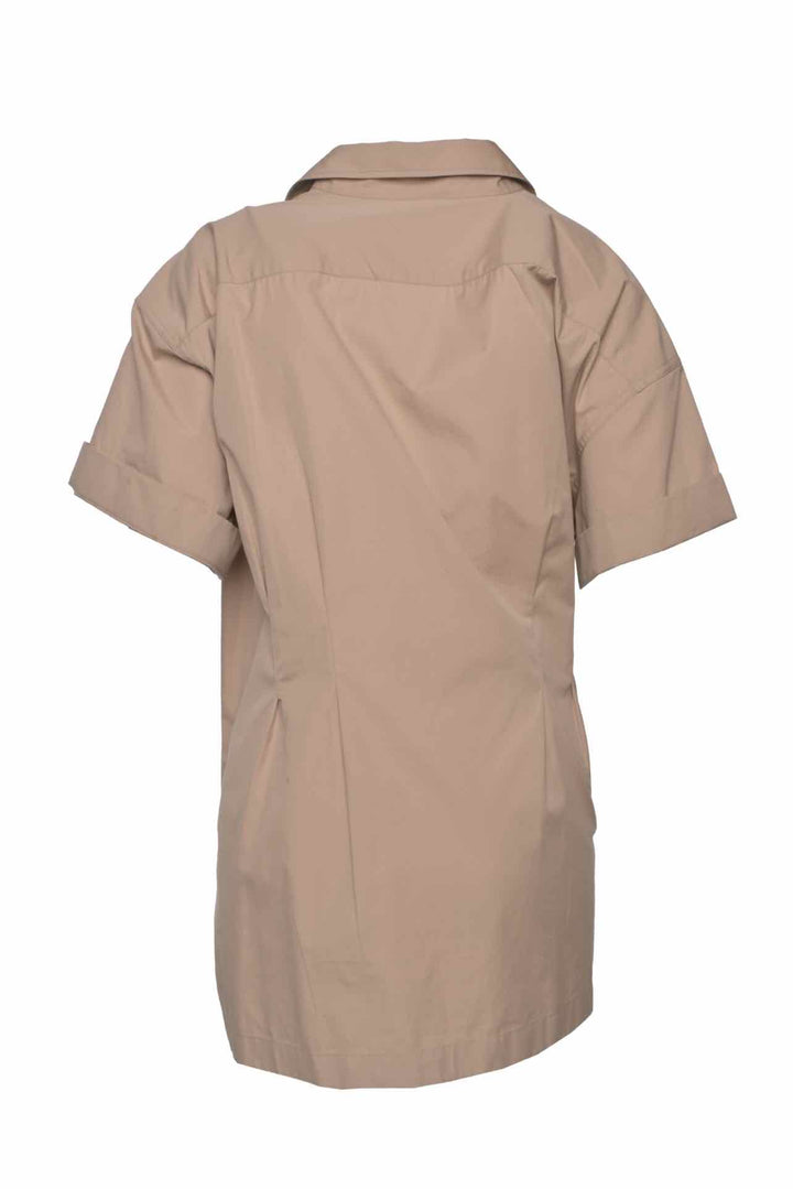 Dries Van Noten Size 10 Lace-Up Cotton-Poplin Shirt