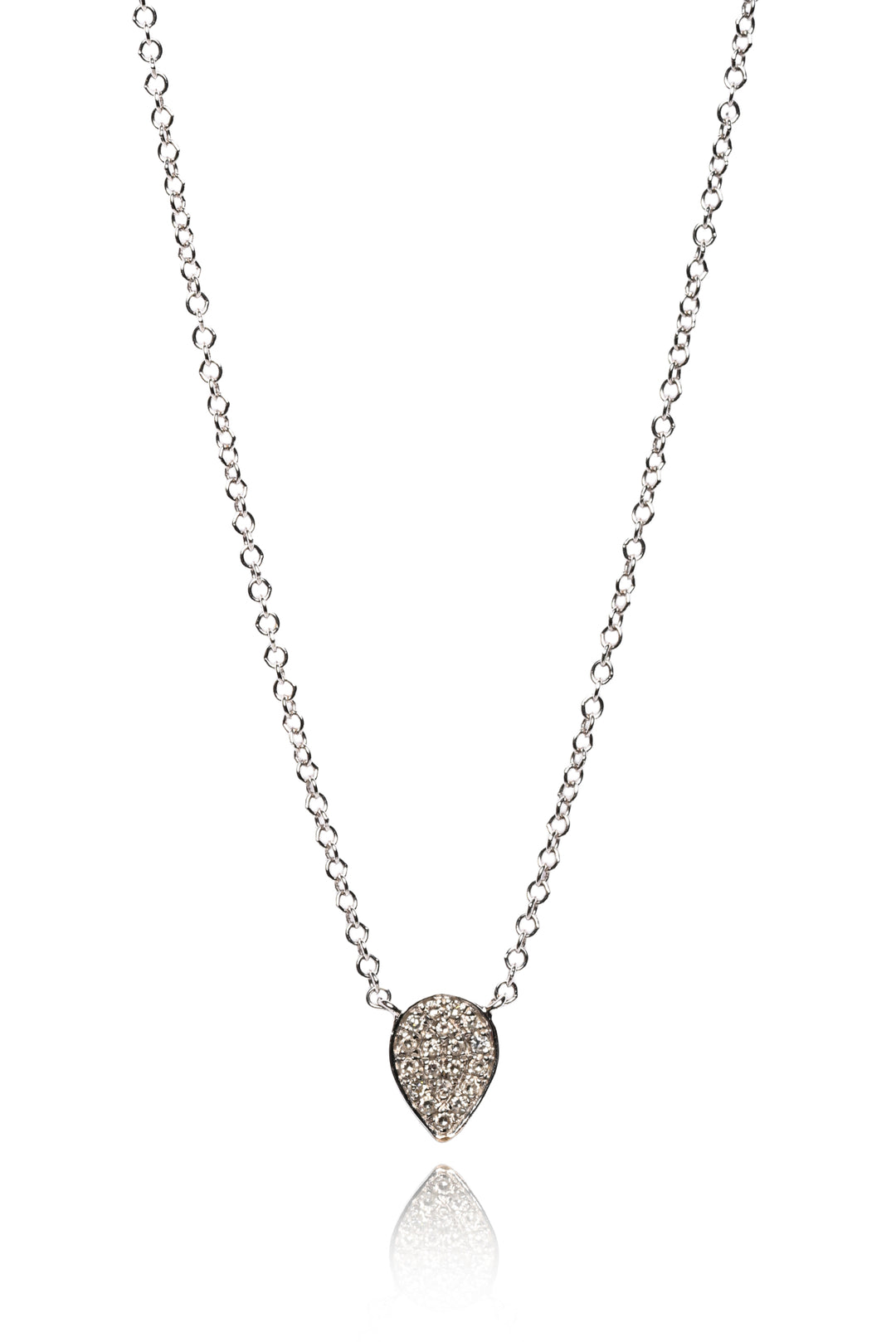 EF Collection 14K White Gold Diamond Necklace