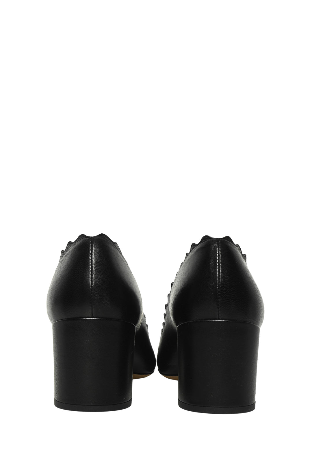 Chloe Size 39 Scalloped Leather Pumps