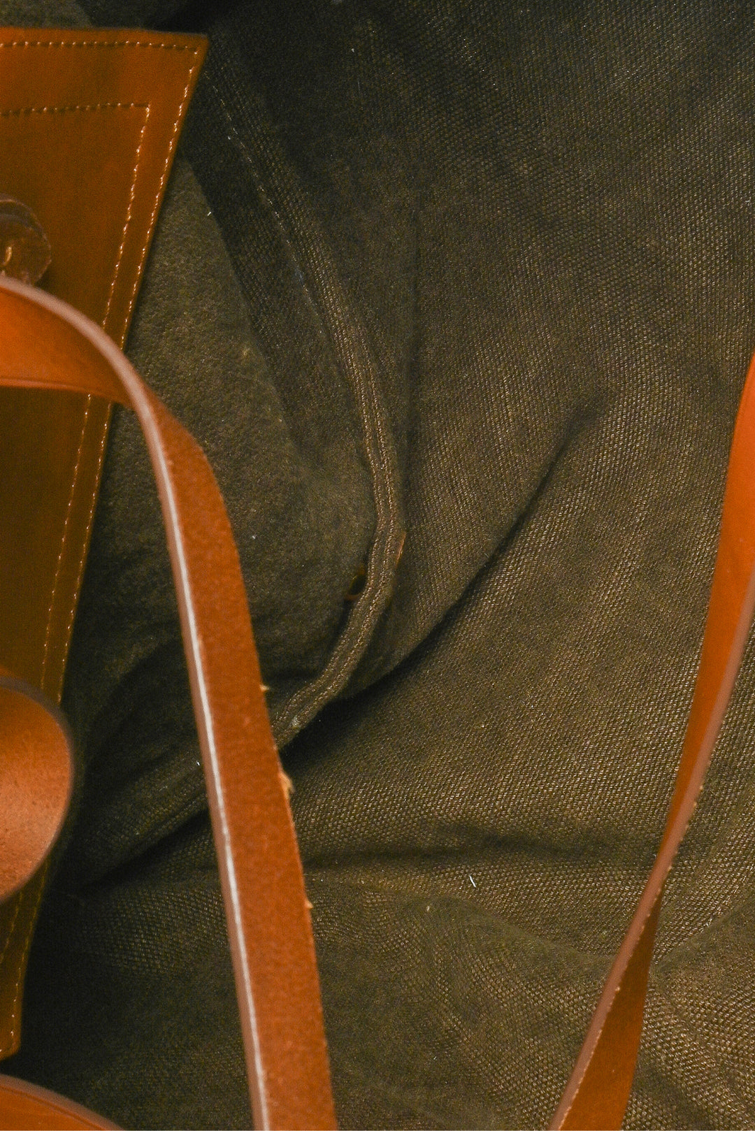 Jerome Dreyfuss Leather Trim Canvas Tote