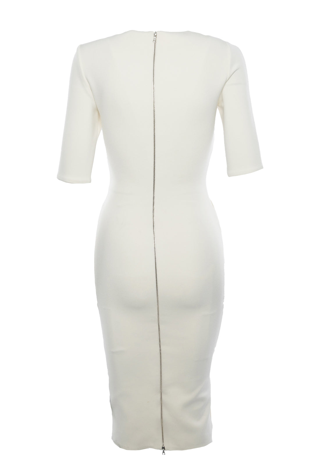 David Koma Size 4 Mesh Insert Midi Dress