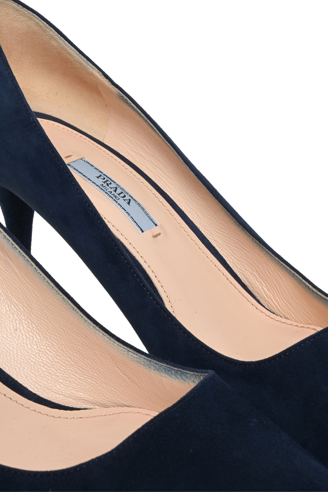 Prada Size 41 Pointed Toe Suede Pumps