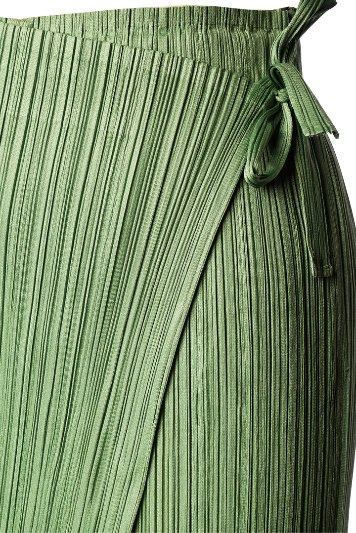 Pleats Please Size 3 Wrap Wide Leg Pleated Pants