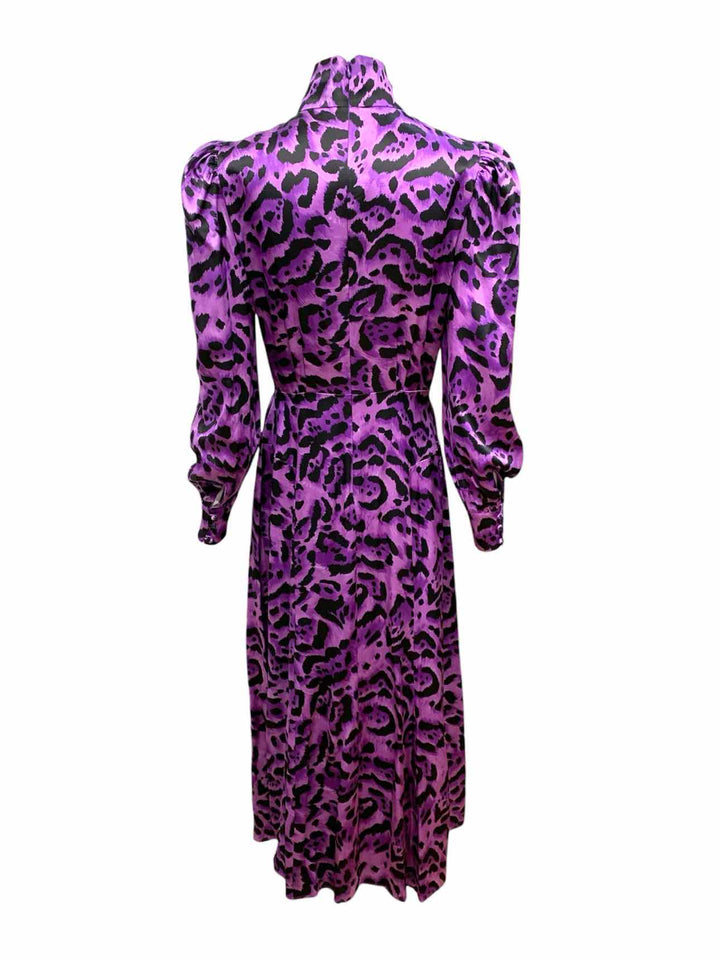 Alessandra Rich Animal Print Silk Size 42 Dress