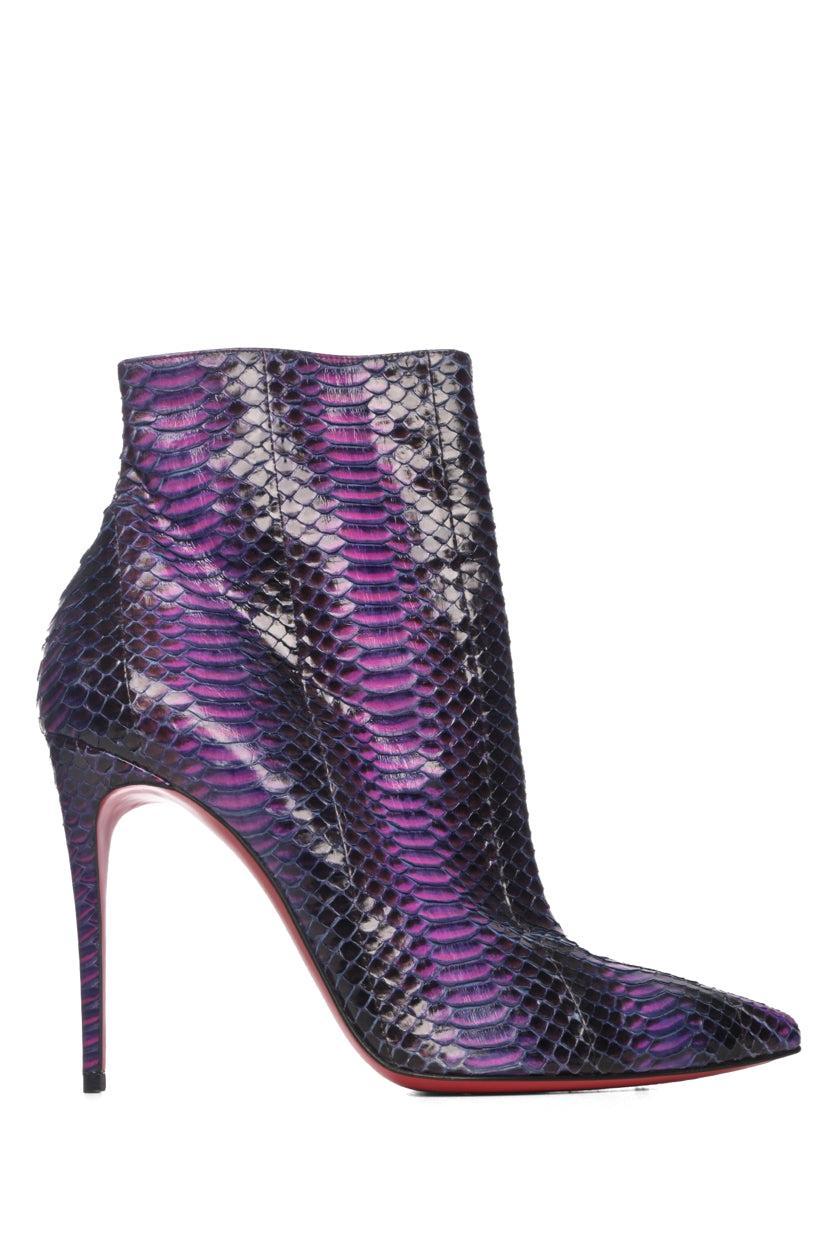 Christian Louboutin Size 38.5 So Kate Watersnake Ankle Boots