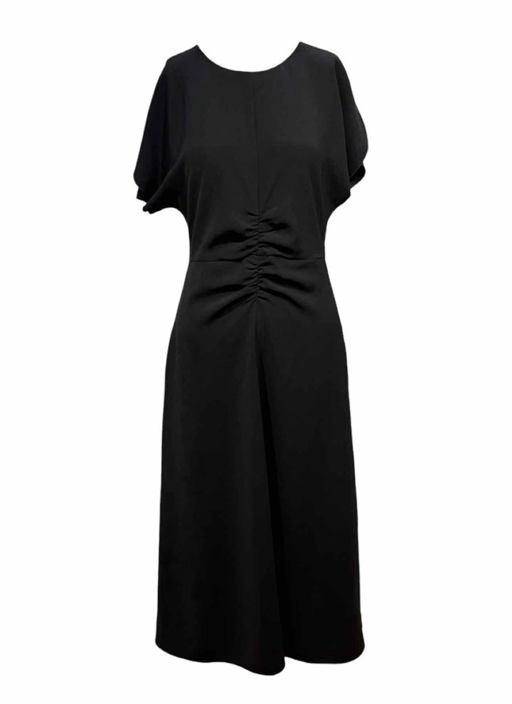 Luisa Cerano Size 36 Black Full Length Poly Dress