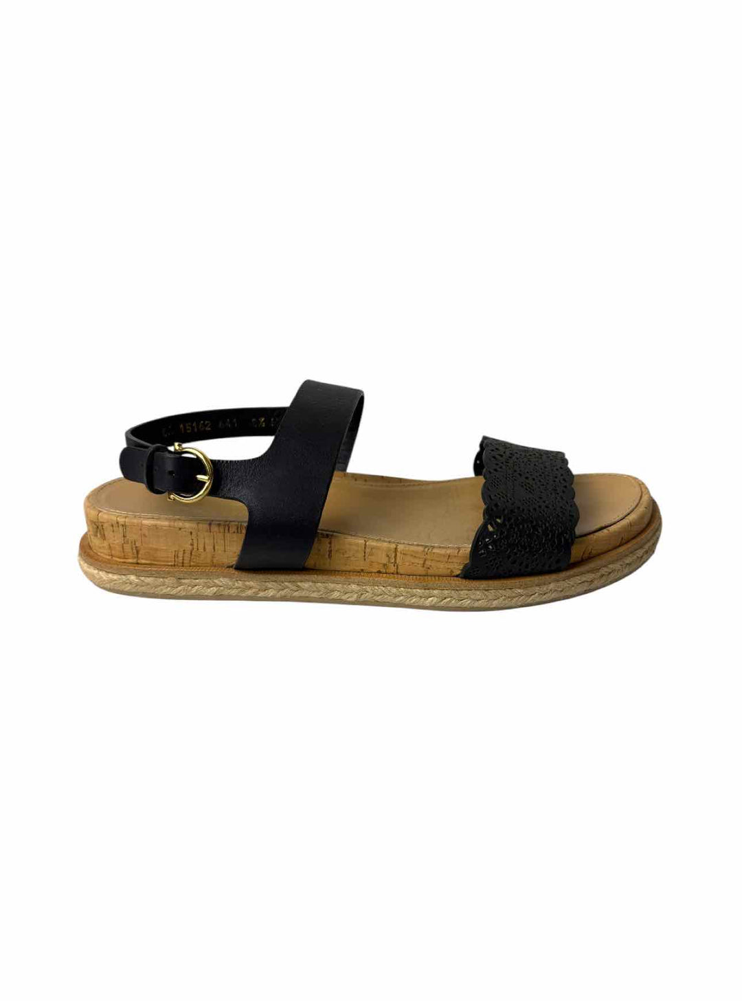 Ferragamo Size 8.5 Cut Out Leather Sandals