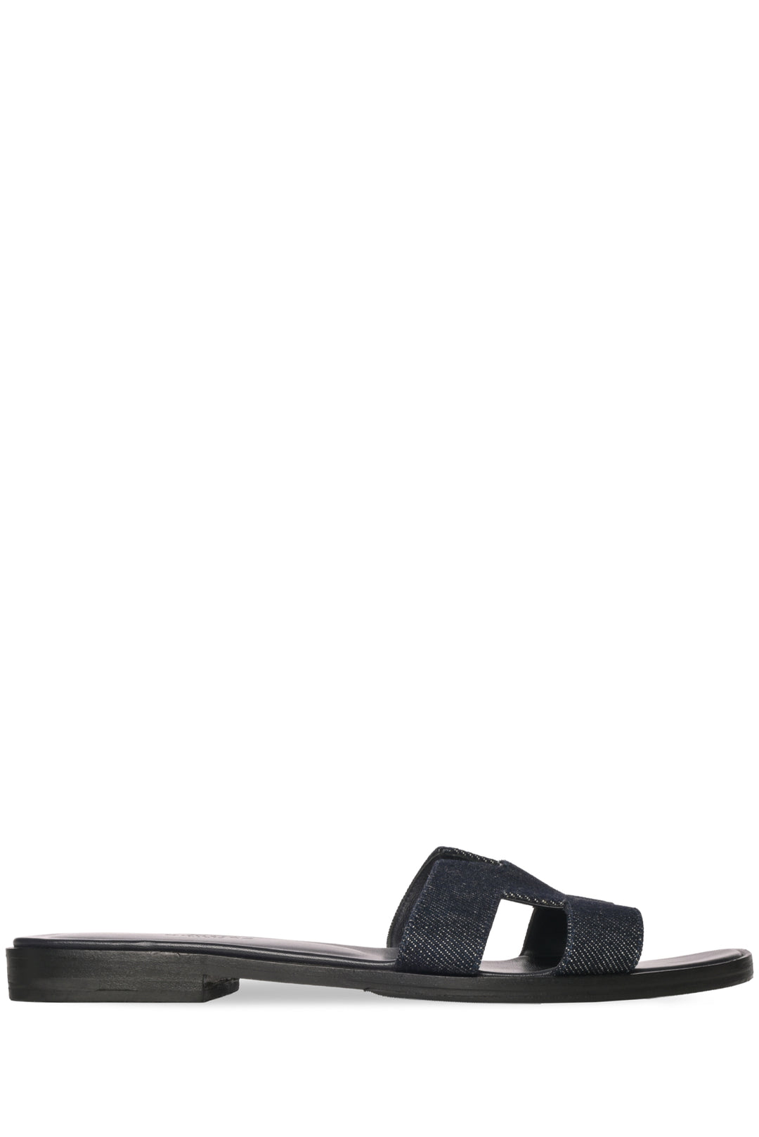 Hermes Size 38 Denim Oran Sandals