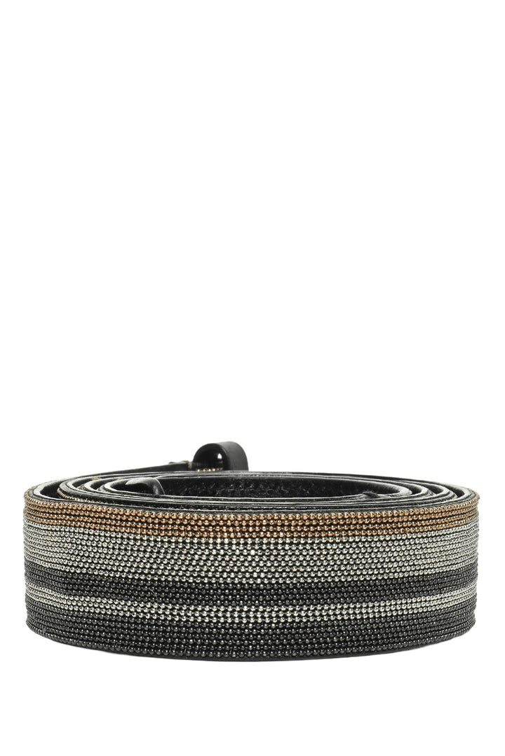 Brunello Cucinelli Size L Monili Leather Belt