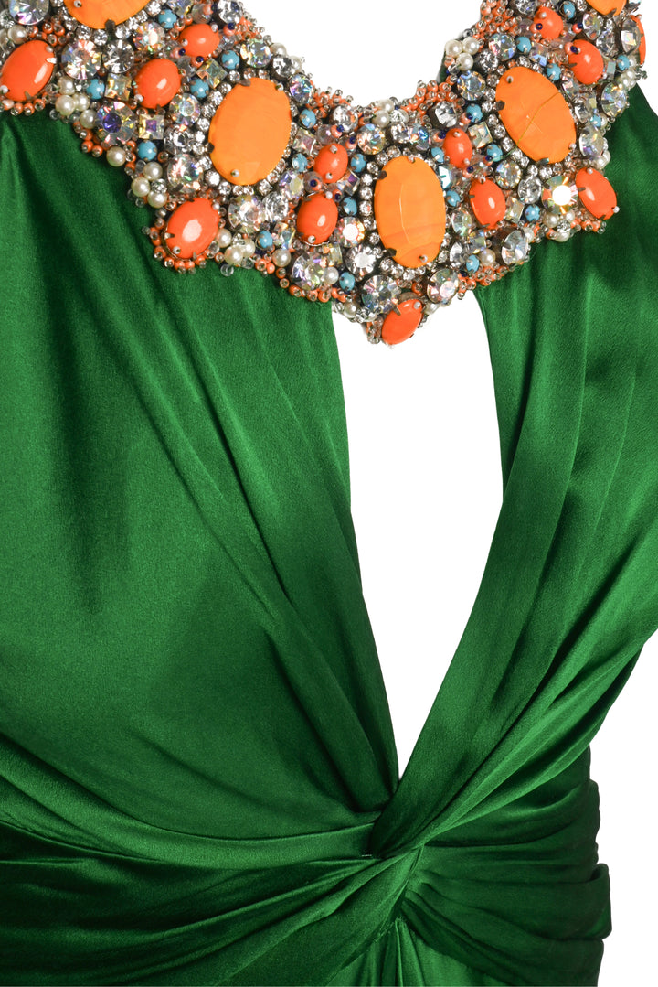 Jenny Packham Size 6  Embellished Collar Gown