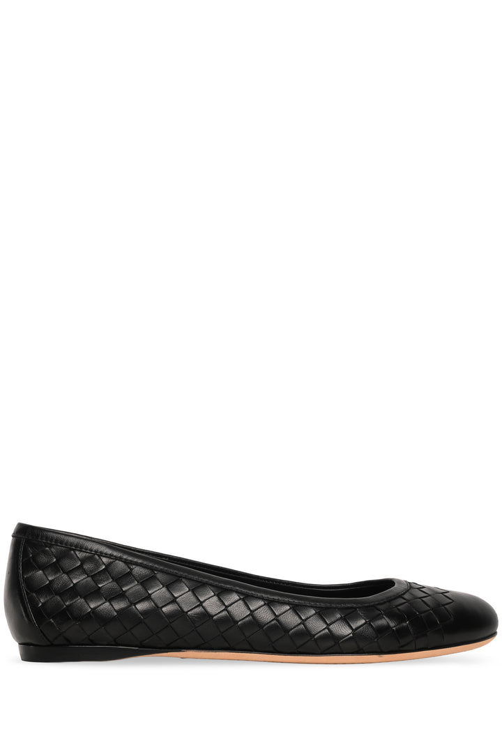 Bottega Veneta Size 36.5 Intrecciato Leather Ballet Flats