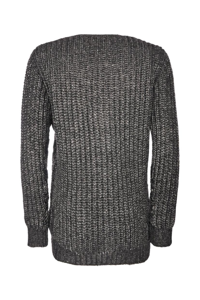 Saint Laurent Size XS 2015 Distressed Knit Cardigan