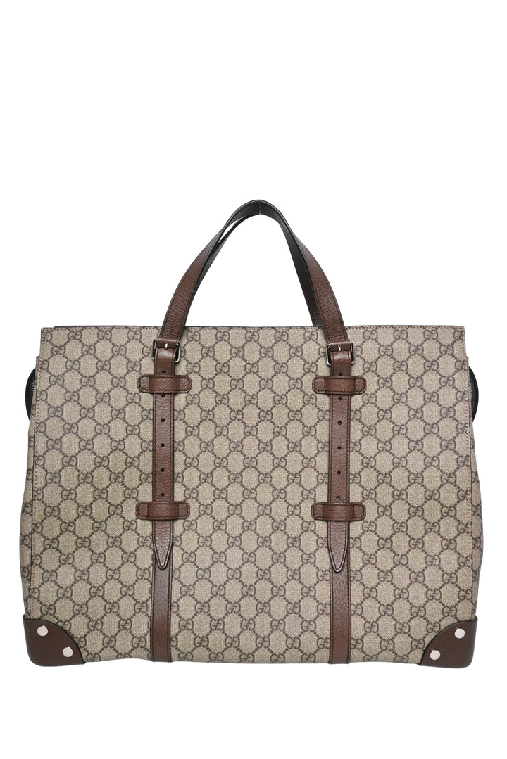 Gucci GG Supreme Travel Buckle Tote