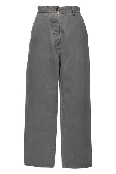 Miu Miu Size 0 2023 Back Logo Light Denim Jeans - Luxury Used