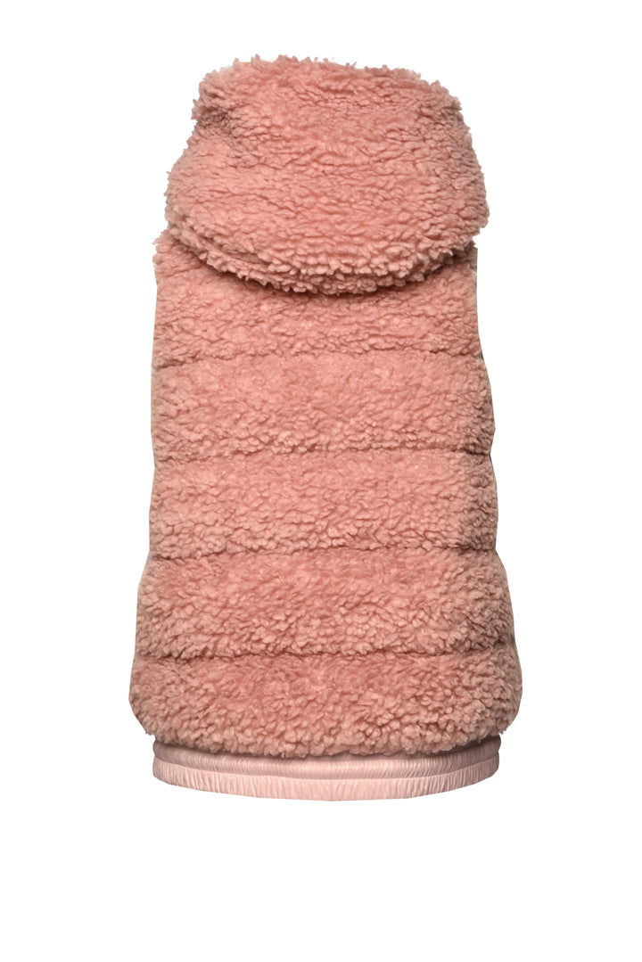 Moncler Size XXS Down-Filed Sherpa Fleece Vest