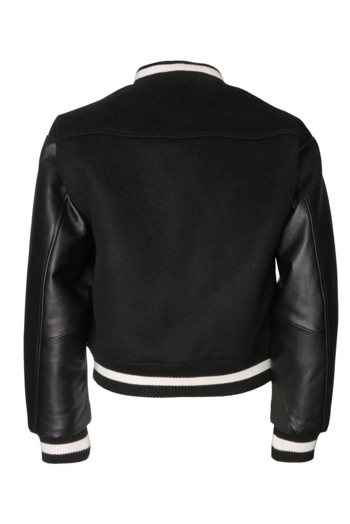 Sandro Size 34 Wool & Leather Jacket