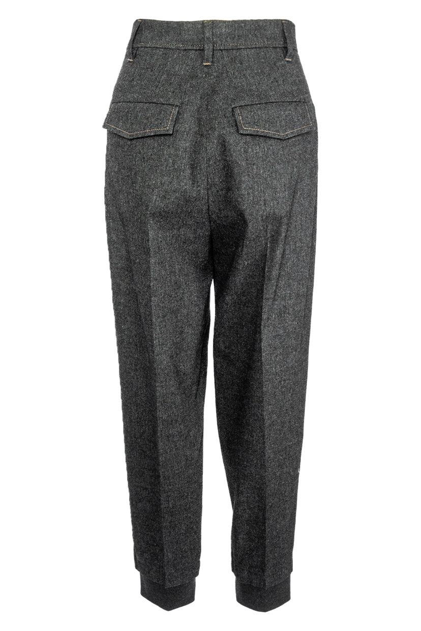 Brunello Cucinelli Size 6 Wool-Blend Jogger Pants