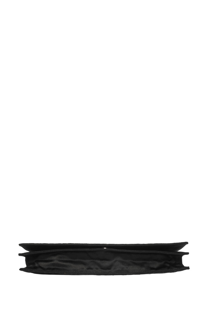 Dior Cannage Quilted Satin Chain Pochette Clutch