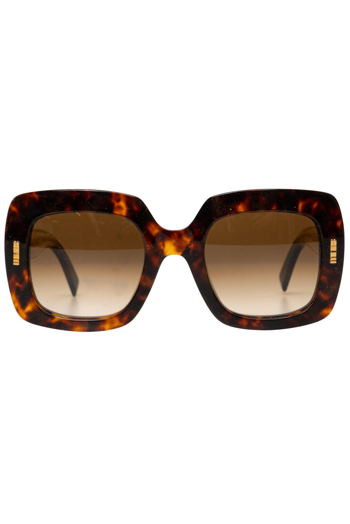 Boucheron BC0006S Tortoiseshell Square Sunglasses
