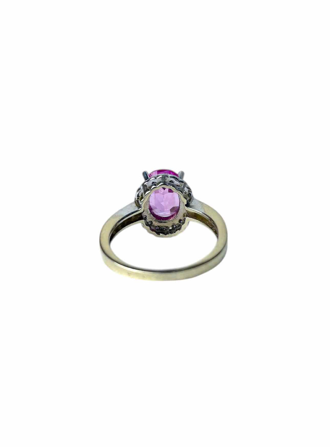 Size 8 Pink Synthetic Sapphire  Ring