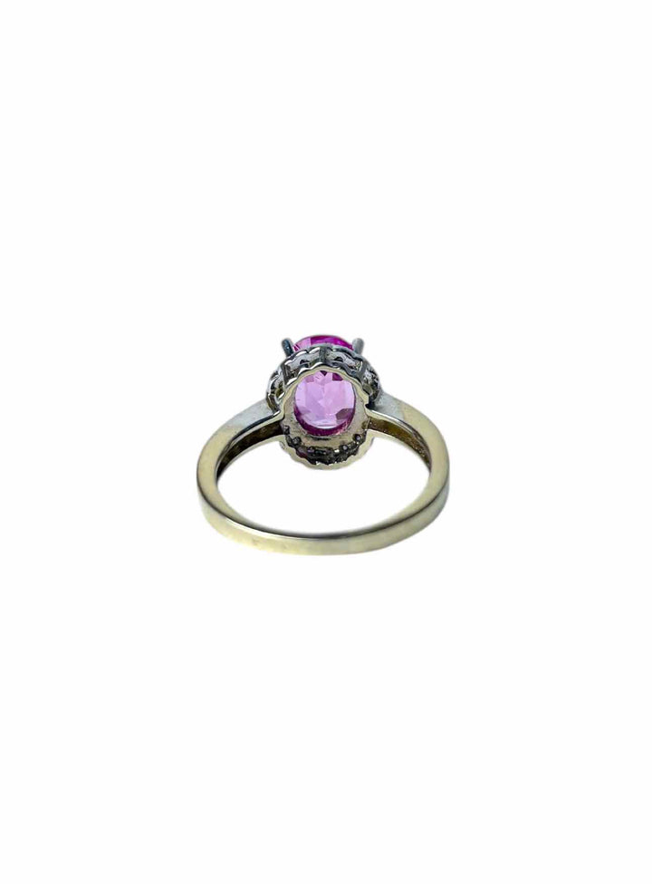 Size 8 Pink Synthetic Sapphire  Ring