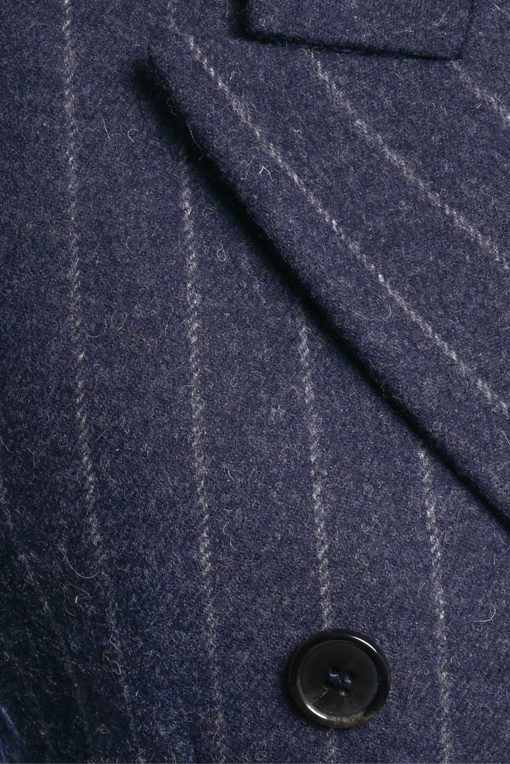 Maison Martin Margiela Size 36 Spliced Pinstripe Double Breasted Blazer