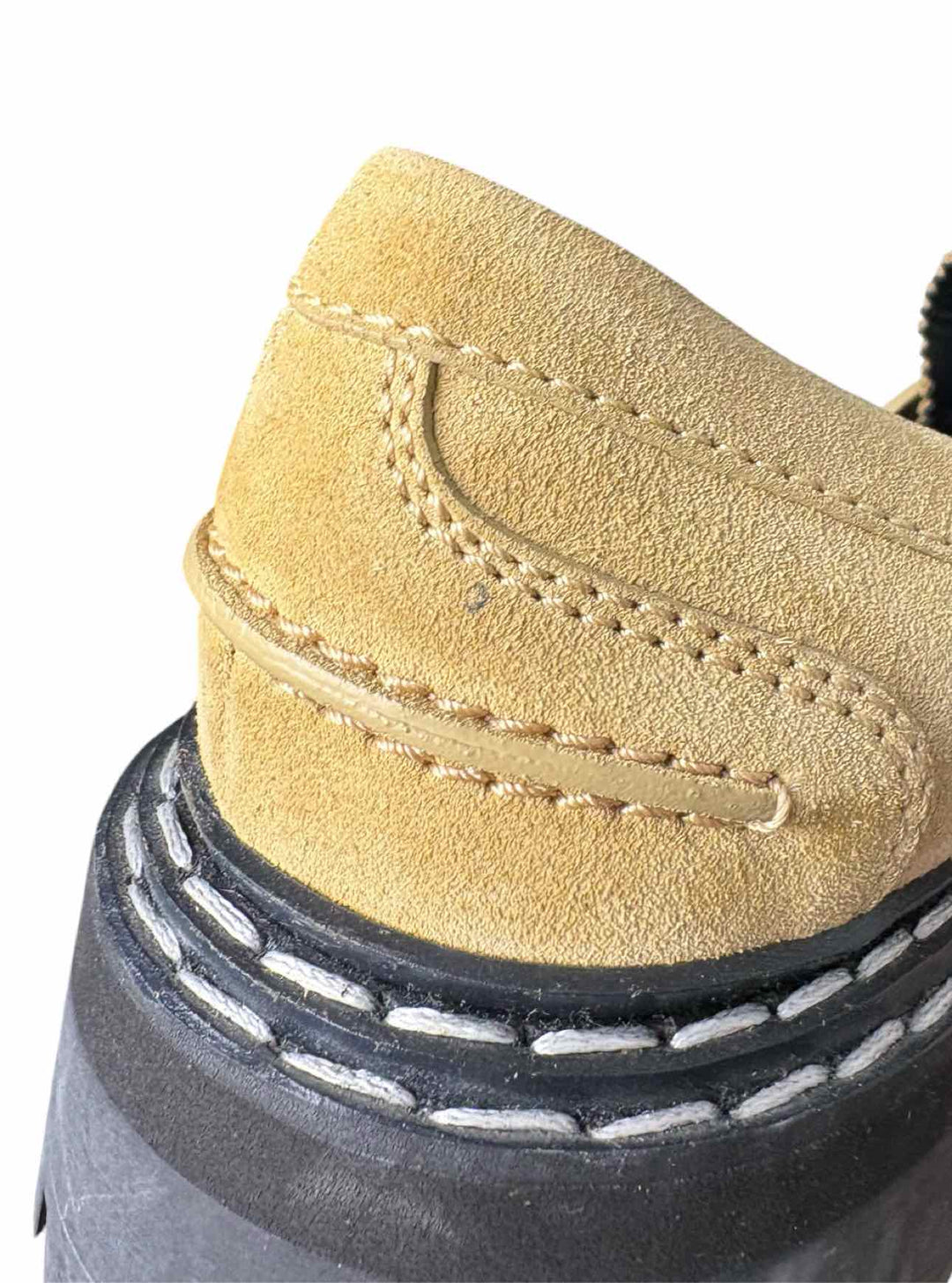 Proenza Schouler Size 38.5 Suede Lug Sole Loafers