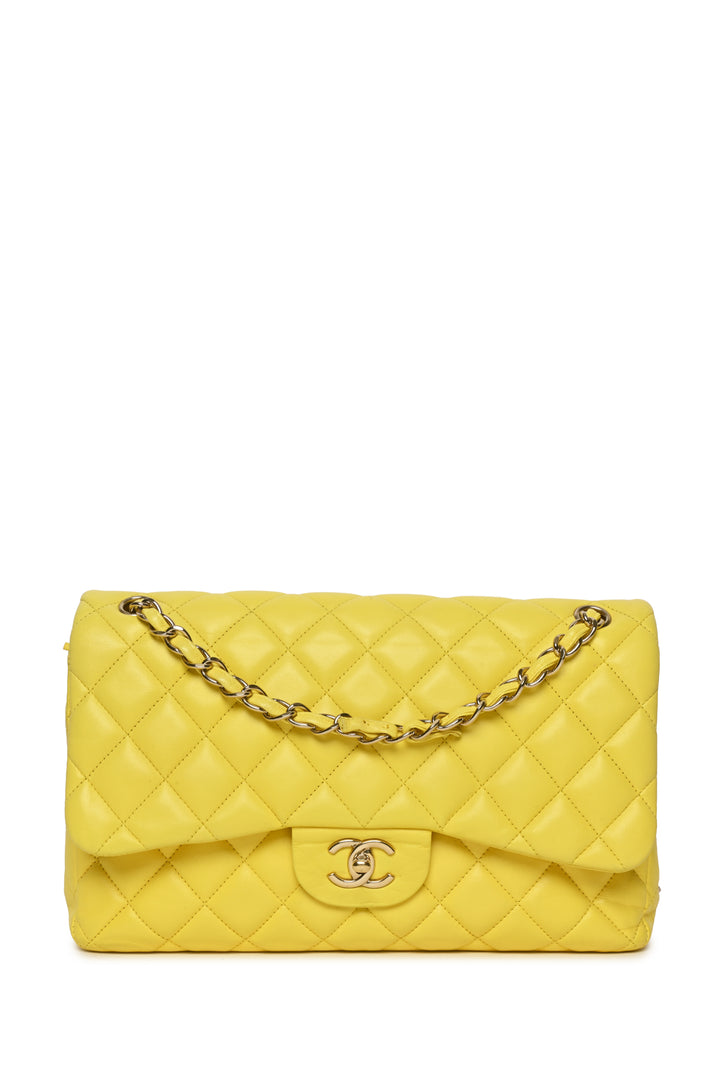 Chanel 2011 Quilted Classic Jumbo Double Flap Bag
