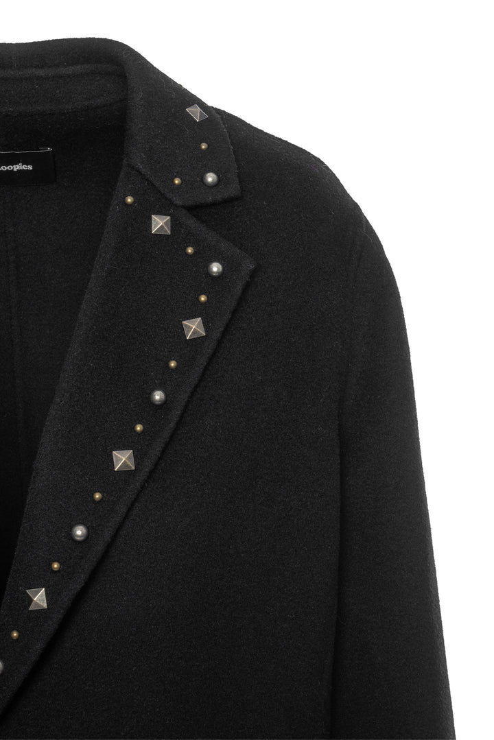 The Kooples Size 36 Studded Wool Coat