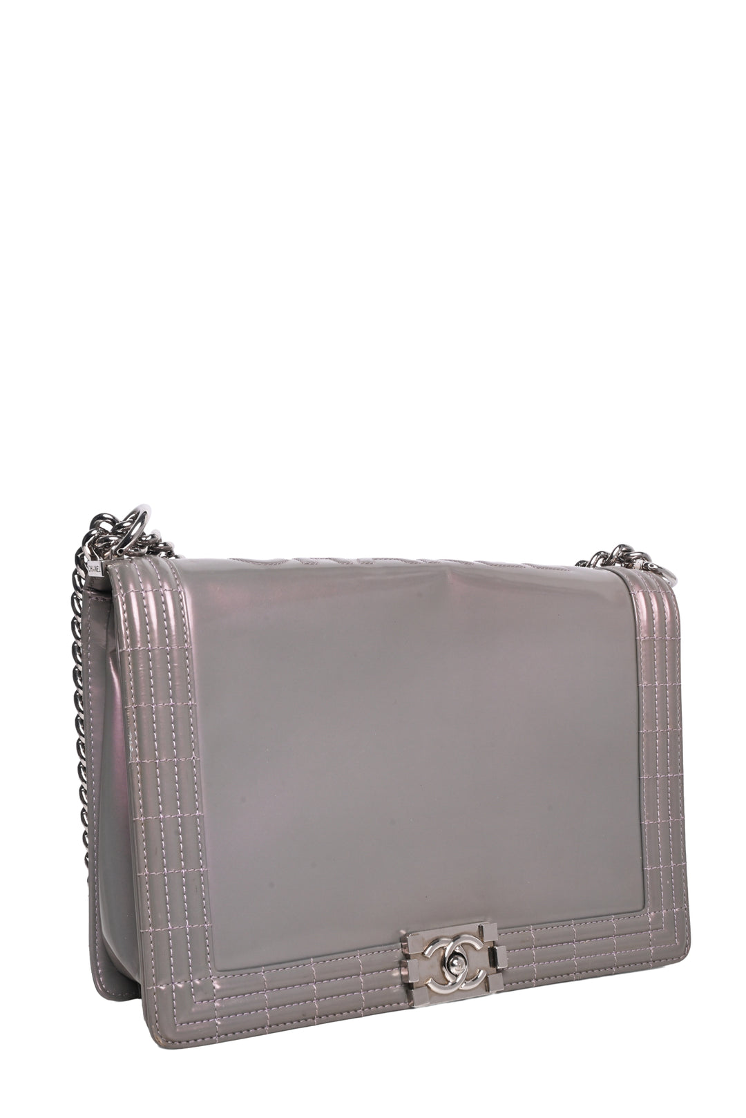 Chanel 2012 Large Iridescent Reverso Boy Shoulder Bag