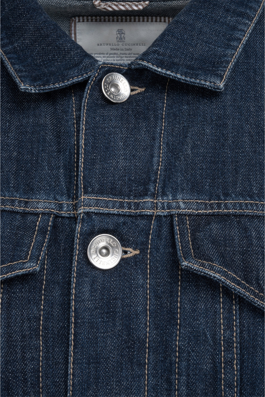 Brunello Cucinelli Size 40 Men's Denim Button-up Jacket