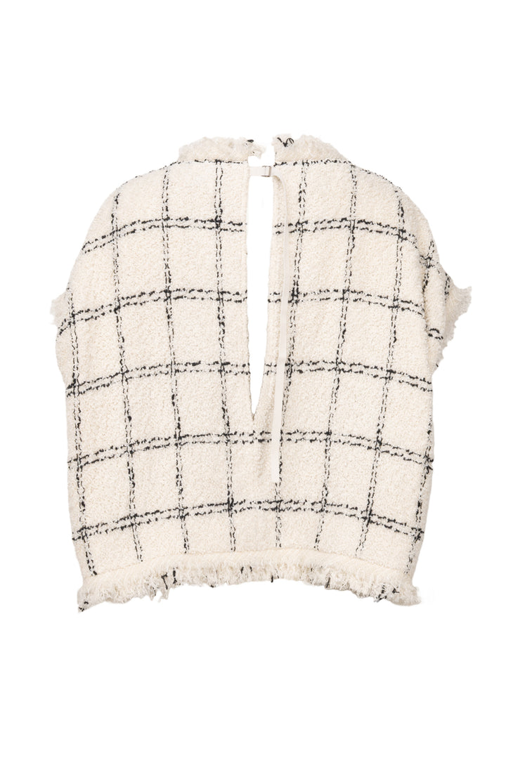 Sacai Size 1 Tweed Poncho Tops