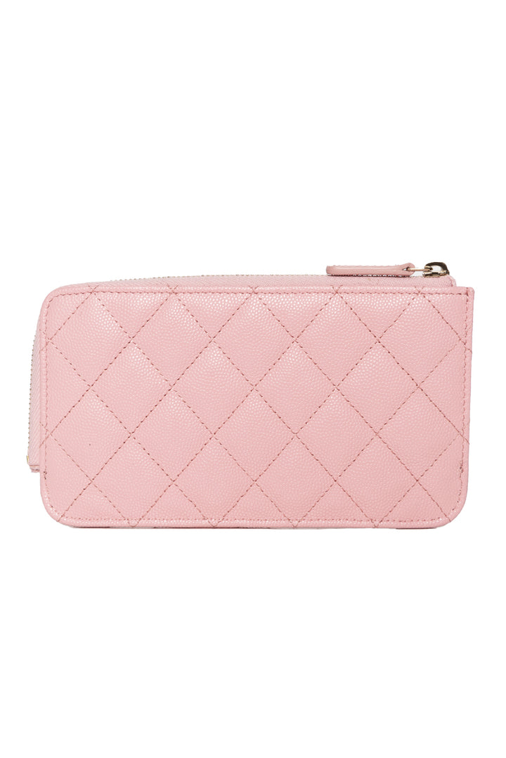 Chanel 2021 Quilted Caviar Wallet